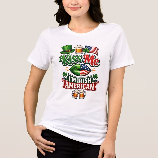 Irish American Heritage T‑Shirt  Tri-Blend Shirt (Front)