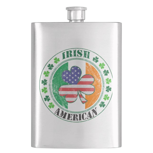 Irish American Hip Flask (Front)