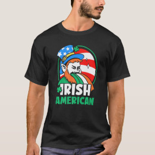 Irish American Ireland Roots Family Us Usa America T-Shirt