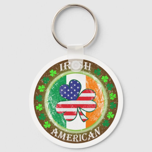 Irish American Key Ring (Front)