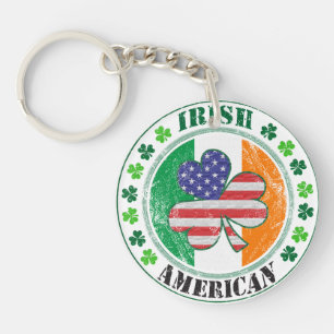 Irish American Key Ring