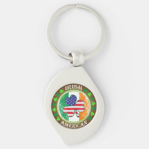 Irish American Key Ring
