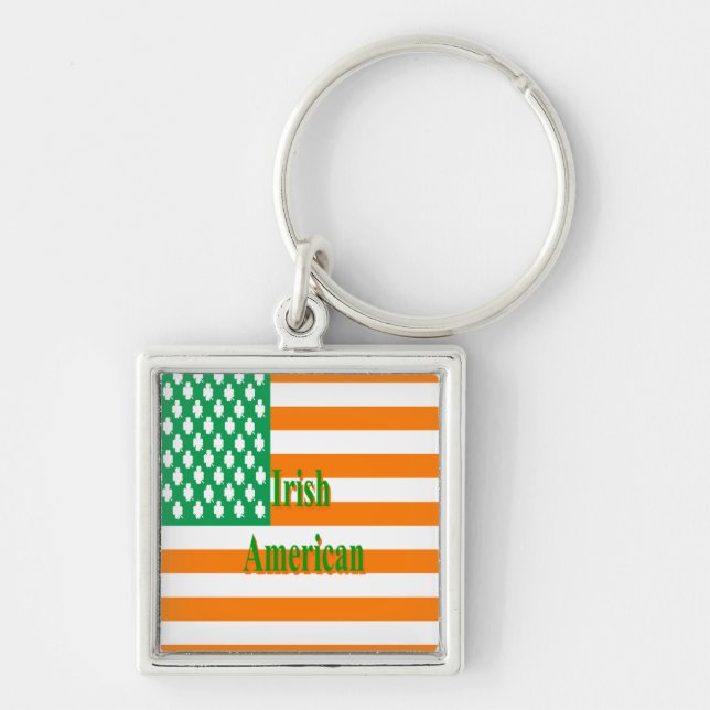 Irish American Key Ring (Front)