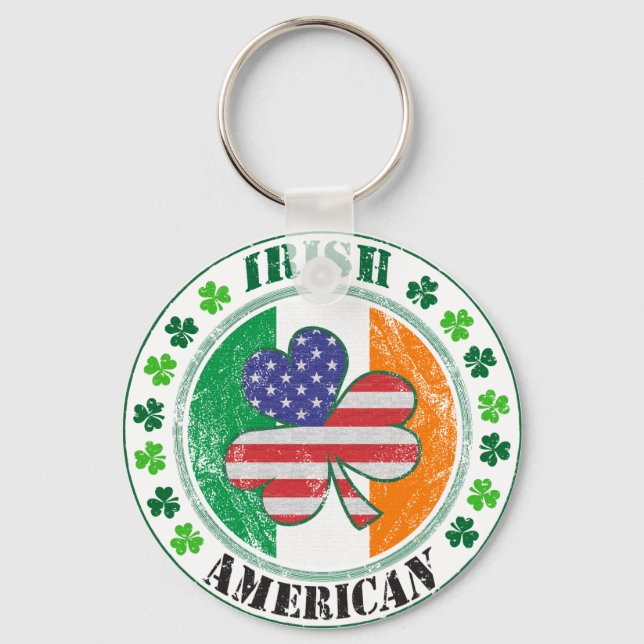 Irish American Key Ring (Front)