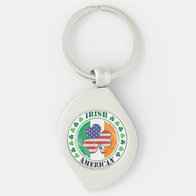 Irish American Key Ring (Front)