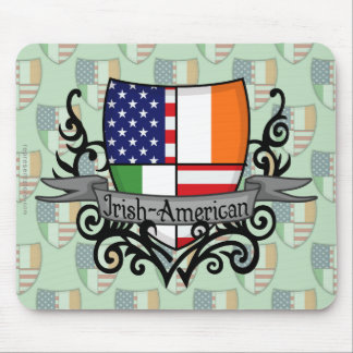 Irish-American Shield Flag Mouse Pad