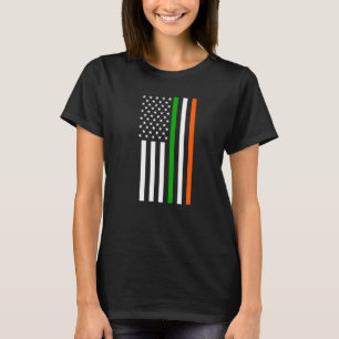 Irish American US Flag Irish Flag Ireland  Irish T-Shirt