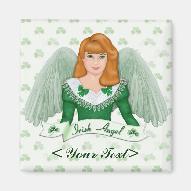Irish Angel and Banner Magnet (Front)
