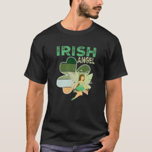 Irish Angel Lucky Charm Pretty Shamrock St Patrick T-Shirt