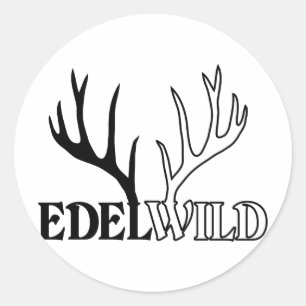 Irish antlers Irish parrot party Classic Round Sticker