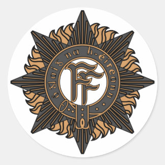 Irish Army Classic Round Sticker