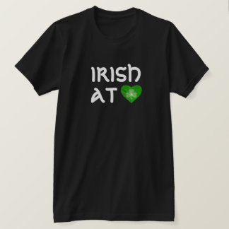 'Irish at heart' basic American T-shirt black