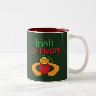 Irish At Heart Two-Tone Coffee Mug