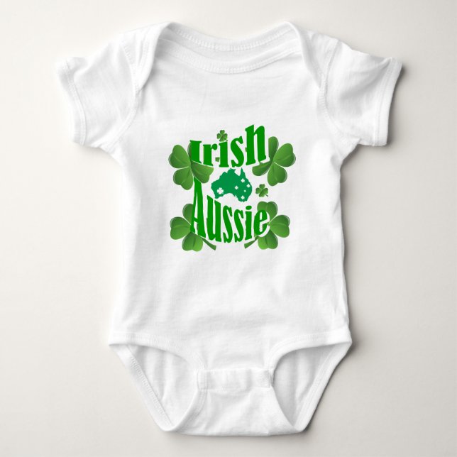 Irish Aussie Baby Bodysuit (Front)