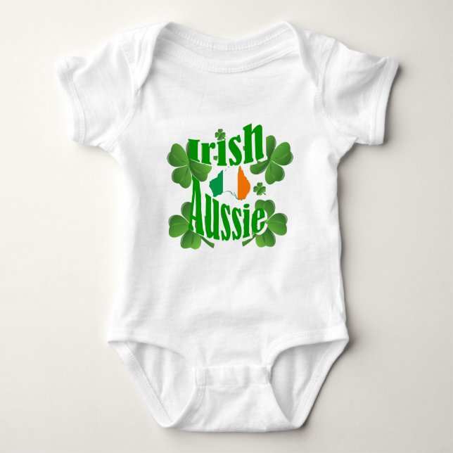 Irish Aussie Baby Bodysuit (Front)