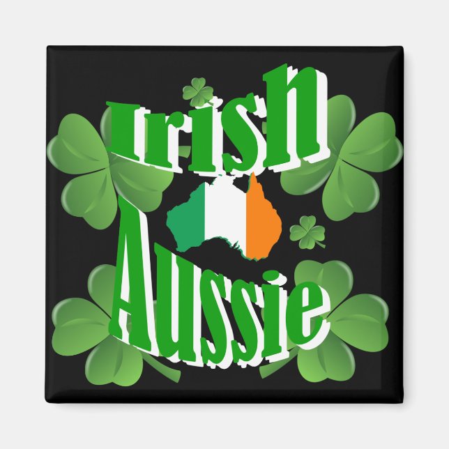 Irish aussie magnet (Front)