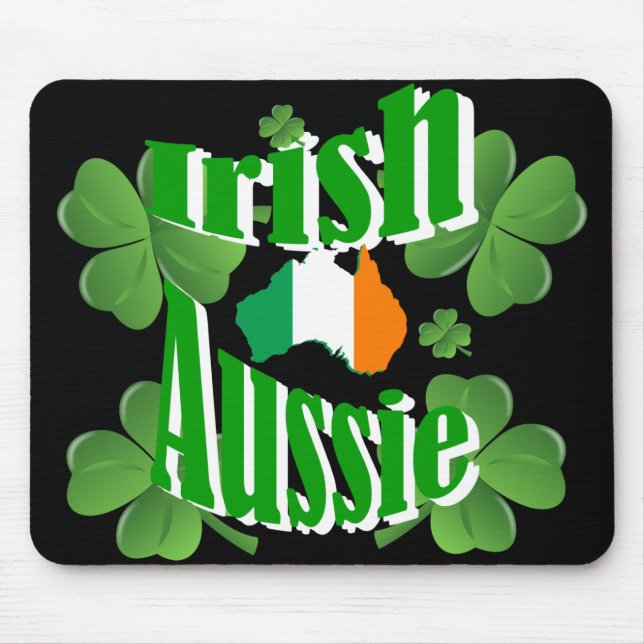 Irish aussie mouse pad (Front)