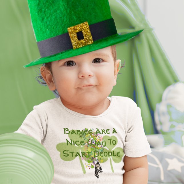 Irish Baby Babies are a nice way to start People Baby Bodysuit (Creator Uploaded)
