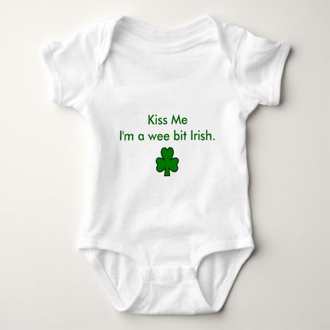 Irish baby baby bodysuit (Front)