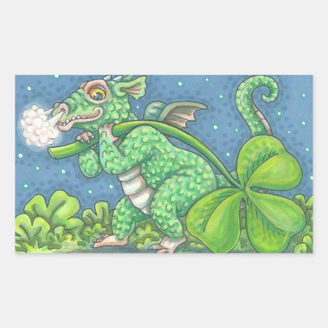 IRISH BABY DRAGON FANTASY STICKERS Sheet (Front)