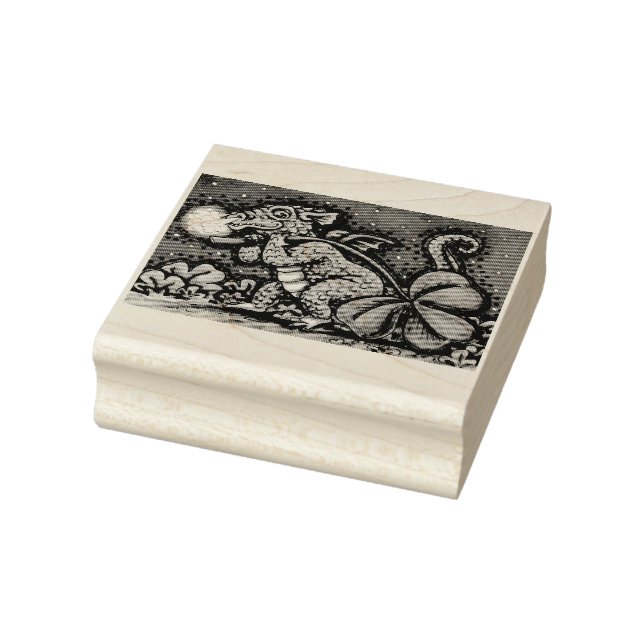 IRISH BABY DRAGON, ST. PATRICK'S DAY RUBBER STAMP (Stamp)