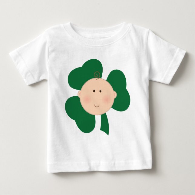 Irish Baby Shamrock St Patrick's Day Tee (Front)