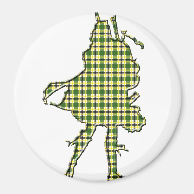 Irish Bagpiper Magnet (Front)