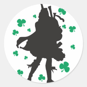Irish Bagpiper Stickers