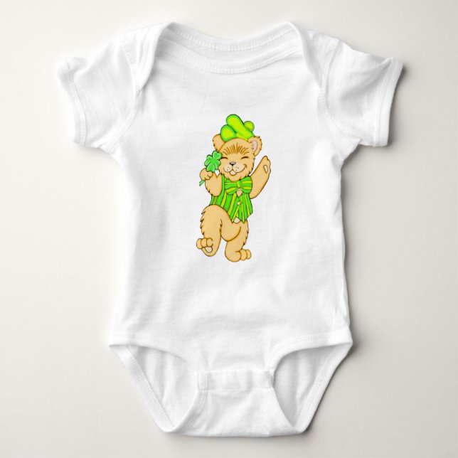 Irish Bear Baby Bodysuit (Front)