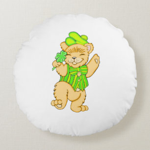 Irish Bear Round Cushion