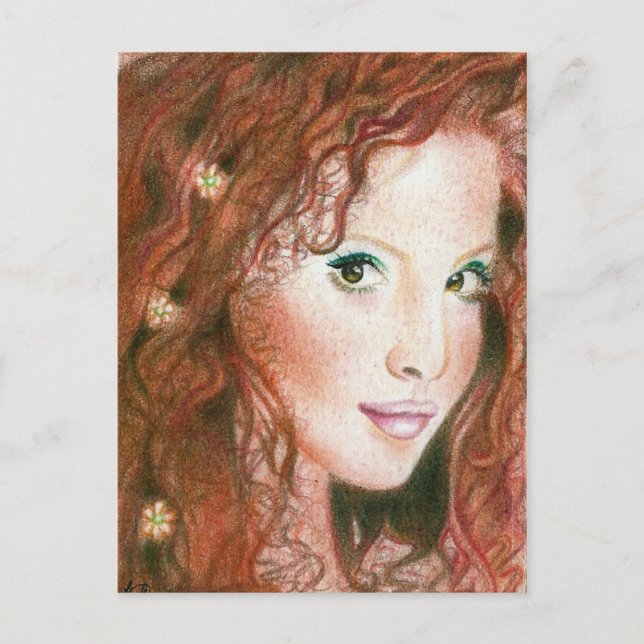 Irish Beauty Postcard (Front)