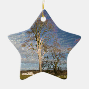Irish Beech Trees Ceramic Tree Decoration