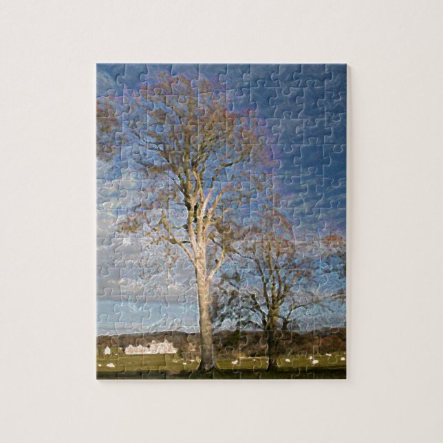 Irish Beech Trees Jigsaw Puzzle (Vertical)