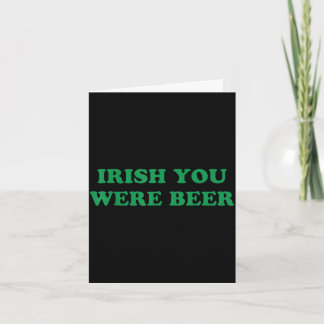 Irish beer funny clovers stamp st patrick's day card