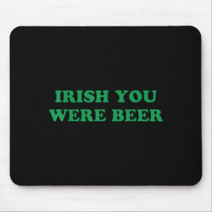 Irish beer funny clovers stamp st patrick's day mouse pad