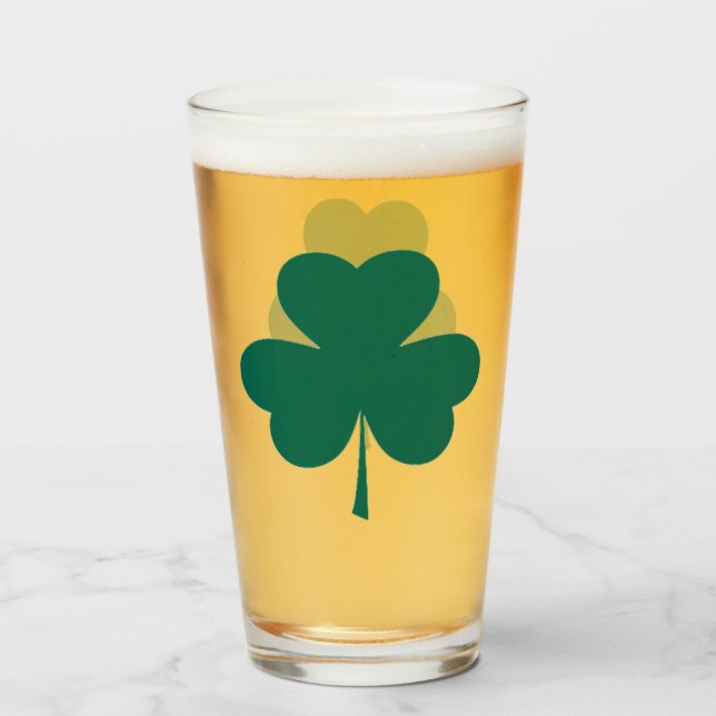 Irish Beer Glass (Front Filled)