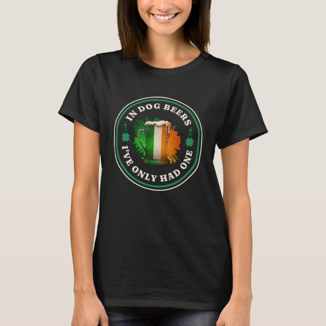 Irish Beer Ireland Flag St Patricks Day  Drinking  T-Shirt (Front)