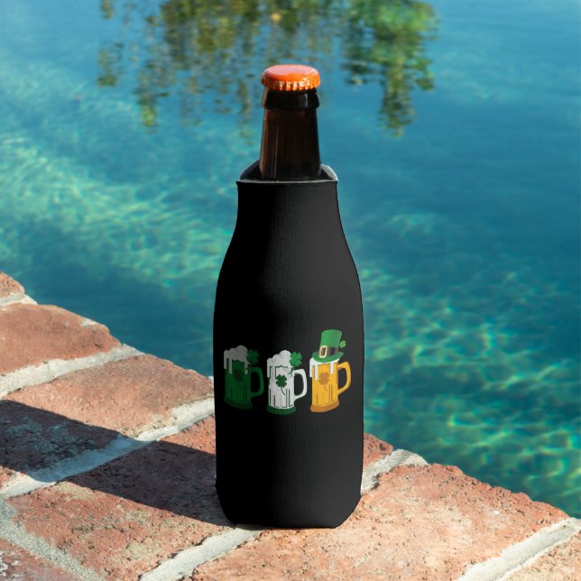 Irish Beer Ireland Flag St Patricks Day Leprechaun Bottle Cooler (In Situ Pool)