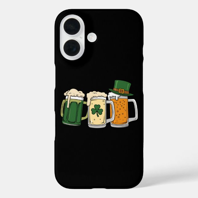 Irish Beer Ireland Flag St Patrick's Day Shamrock Case-Mate iPhone Case (Back)