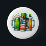 Irish Beer Ireland St Patricks Day Drinking Party 6 Cm Round Badge<br><div class="desc">Irish Beer Ireland St Patricks Day Drinking Party</div>
