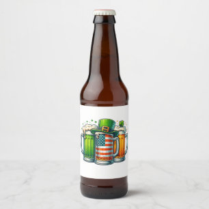 Irish Beer Ireland St Patricks Day Drinking Party Bottle Label