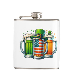 Irish Beer Ireland St Patricks Day Drinking Party Hip Flask