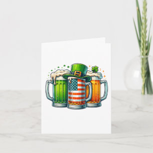 Irish Beer Ireland St Patricks Day Drinking Party Holiday Card
