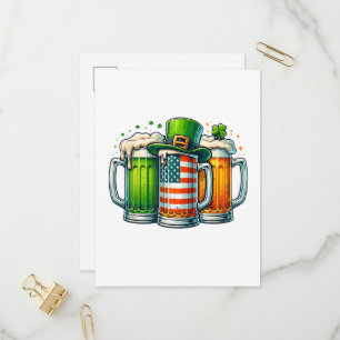 Irish Beer Ireland St Patricks Day Drinking Party Invitation Postcard
