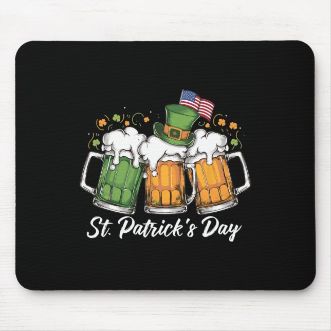 Irish Beer Ireland St Patricks Day Drinking Party  Mouse Pad (Front)