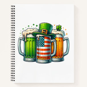Irish Beer Ireland St Patricks Day Drinking Party Notebook