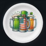 Irish Beer Ireland St Patricks Day Drinking Party Paper Plate<br><div class="desc">Irish Beer Ireland St Patricks Day Drinking Party</div>