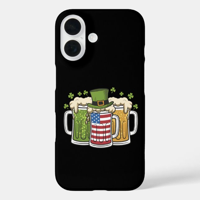 Irish Beer Ireland USA American Flag St Patrick's  Case-Mate iPhone Case (Back)