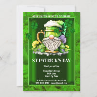 Irish beer leprechaun gnome Ireland shamrock chic