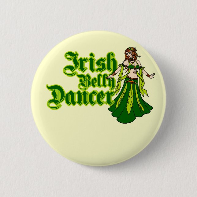 Irish Belly Dancer 6 Cm Round Badge (Front)